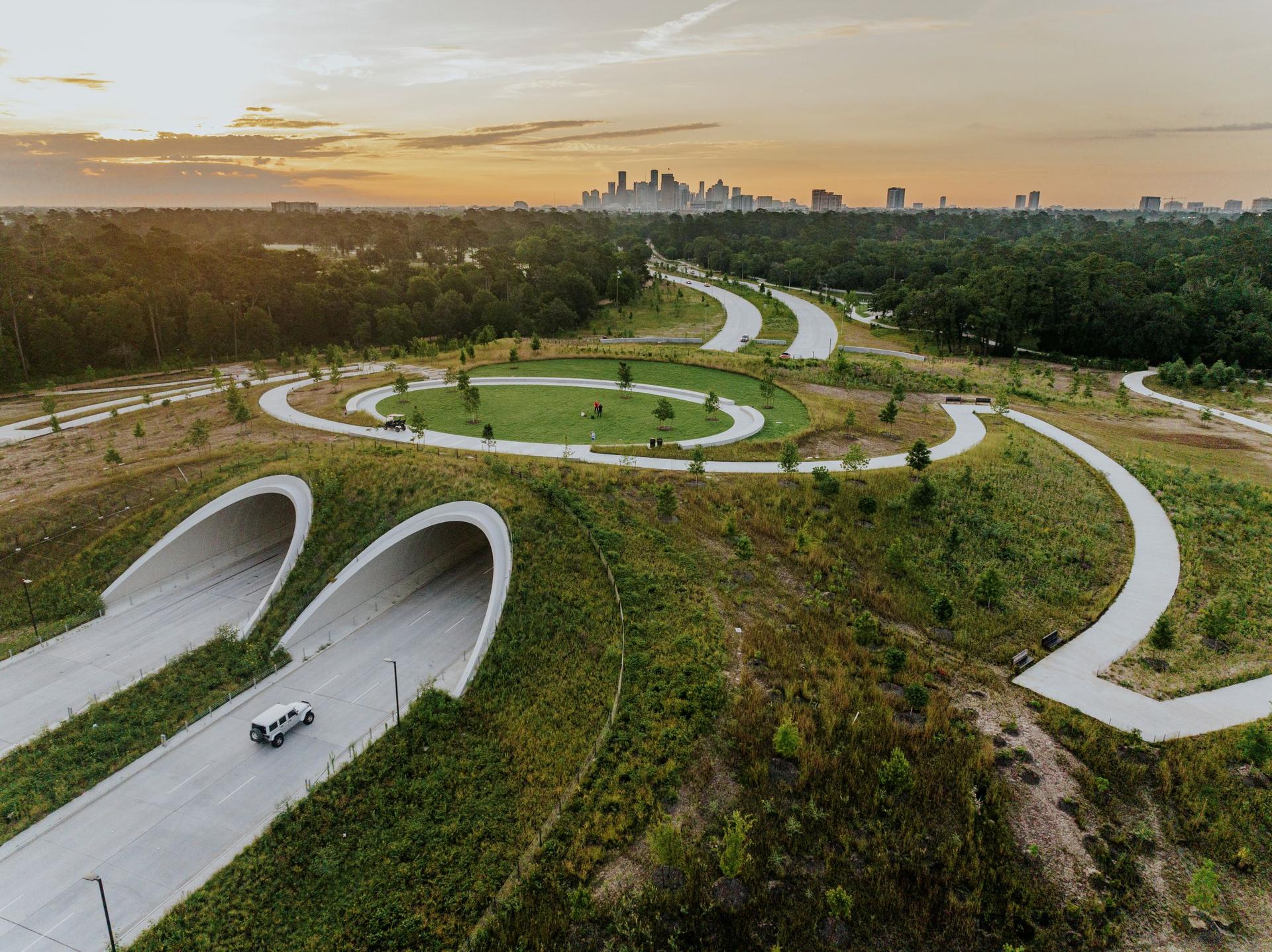 Kinder Land Bridge and Cyvia and Melvyn Wolff Prairie at Memorial Park