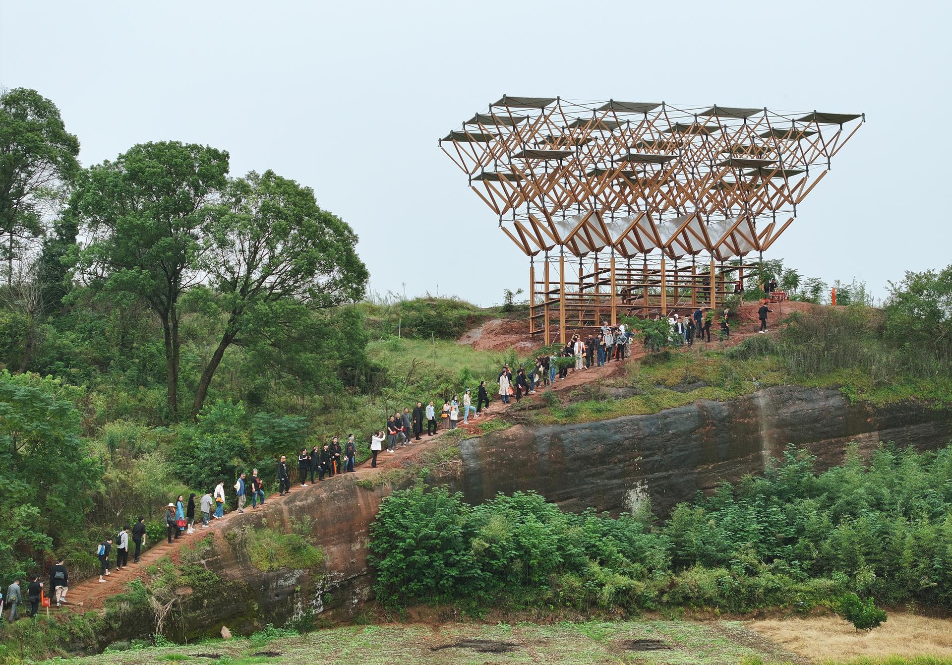 Sandstone Wood Pavilion