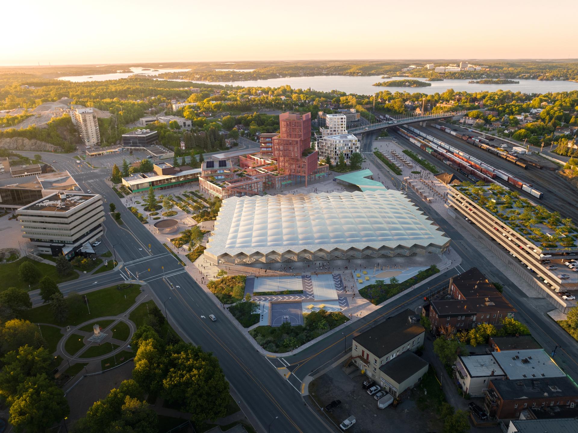 Development concept of central Sudbury